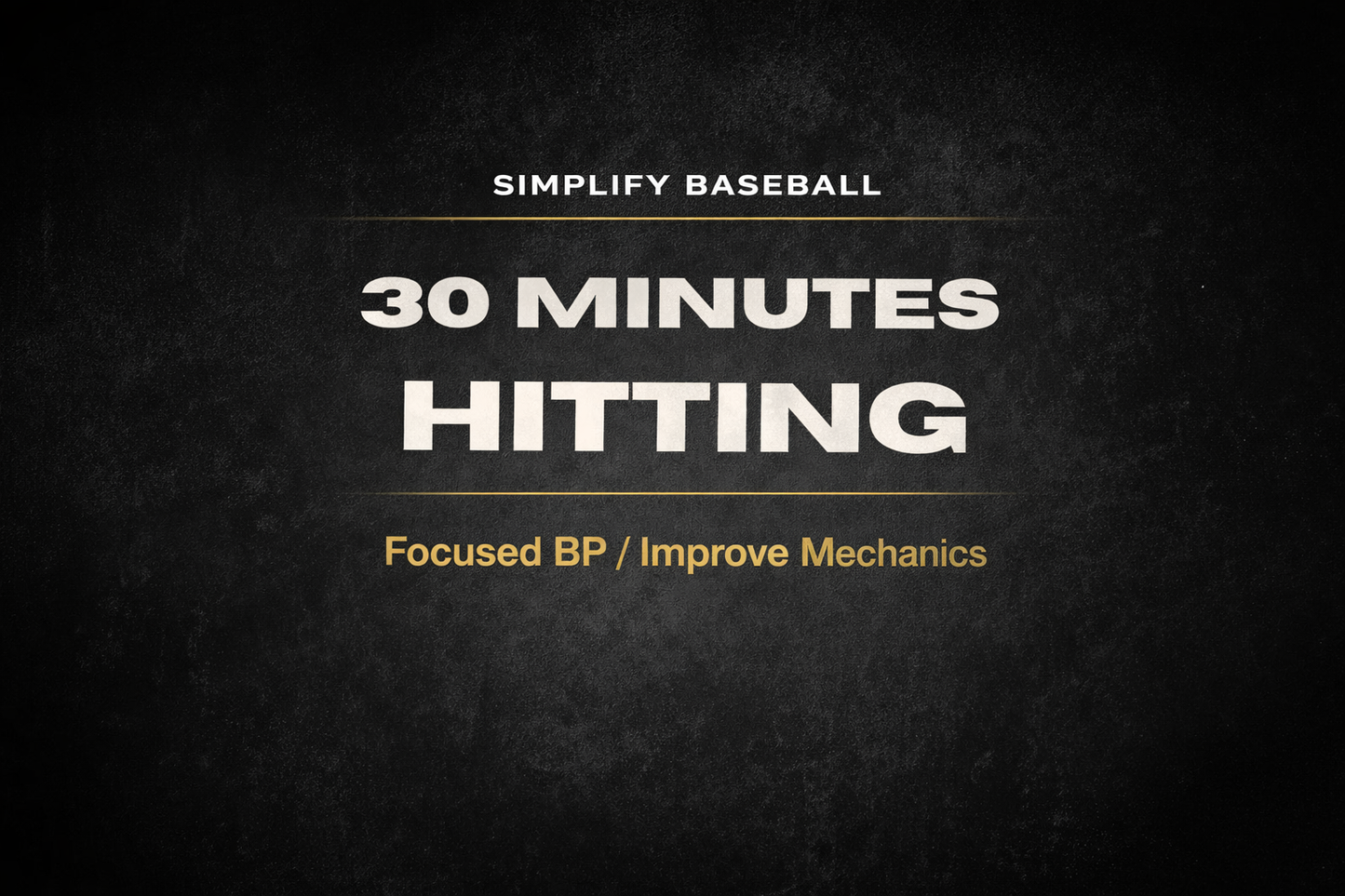 Hitting Session (30 minutes)